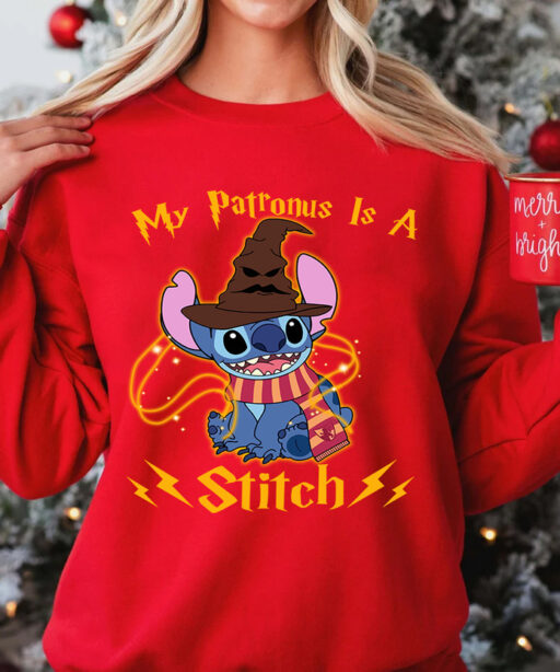 My Patronus Is A Stitch Harry Potter Sweatshirt For Christmas