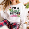 Retro I'm a Grinc Before Coffee Christmas Sweatshirt