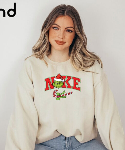 The Funny Grinch Nike Christmas Sweatshirt