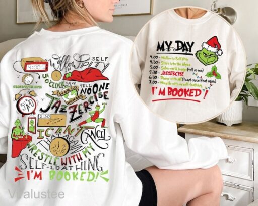 The Grinch Christmas Schedule Funny Sweater