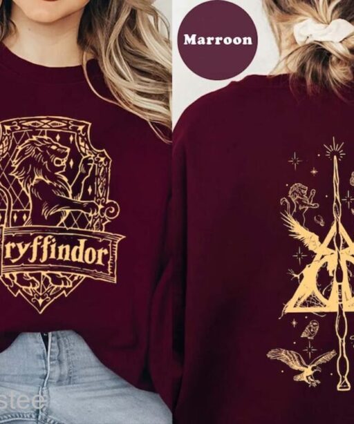 Vintage Hogwarts Sweatshirts, Wizard Sweatshirt, Wizarding World Sweatshirt