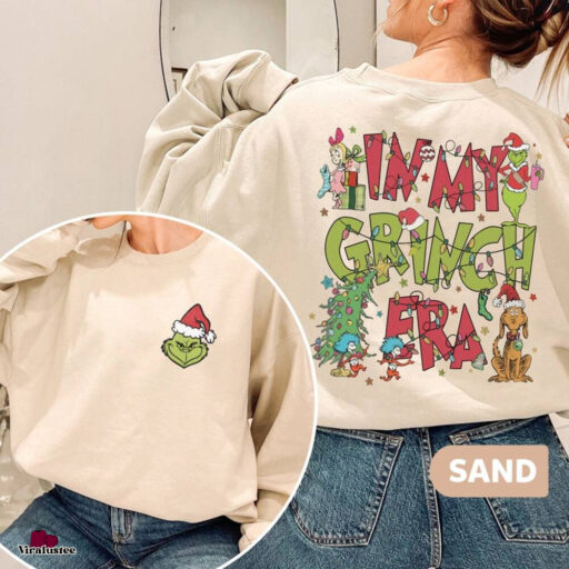 Vintage In My Grinch Era Christmas Sweatshirt, Christmas Movie Sweatshirt, Christmas Gift