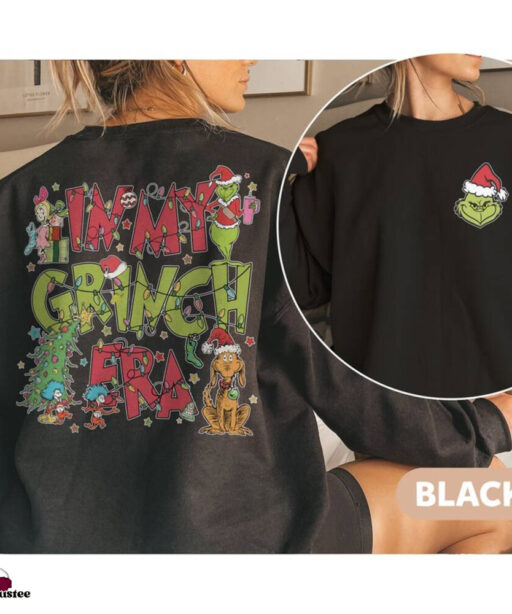 Vintage In My Grinch Era Christmas Sweatshirt, Christmas Movie Sweatshirt, Christmas Gift