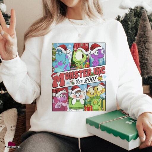 Vintage Monsters Inc Disneyland Christmas Sweatshirt