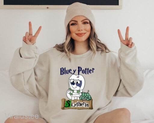 Bluey Potter Slytherin Sweatshirt