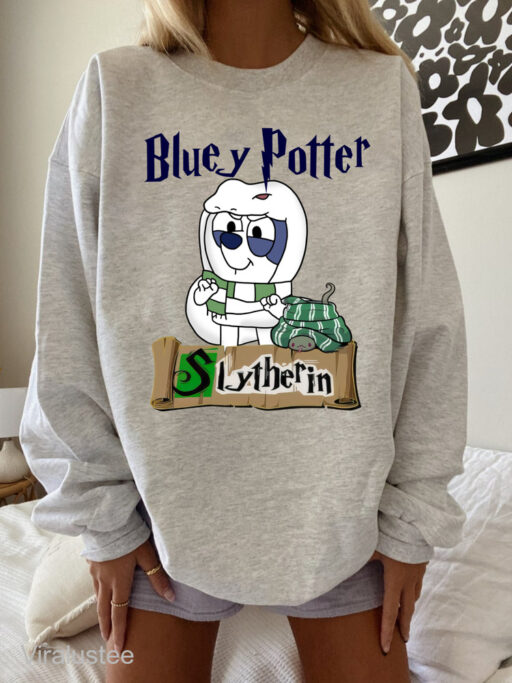 Bluey Potter Slytherin Sweatshirt