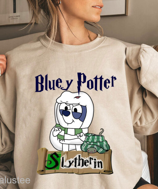 Bluey Potter Slytherin Sweatshirt