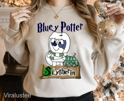 Bluey Potter Slytherin Sweatshirt