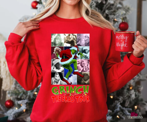 Cheap Grinch Eras Tour Sweatshirt, Christmas Gift For Your Family