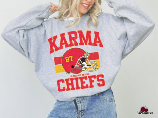 Cheap Karma is the Guy On the Sweatshirt, Travis Kelce Taylor Swift shirt