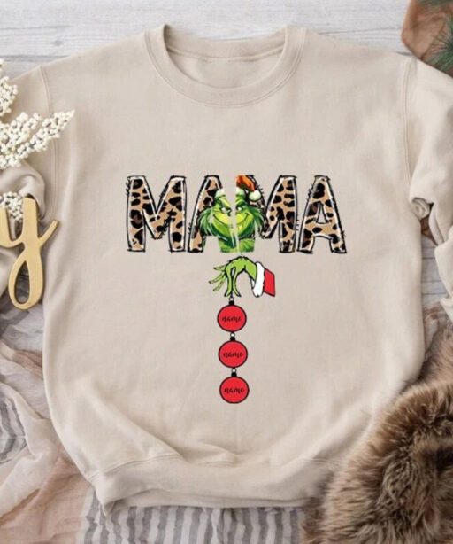 Custom Mama Grinch Sweatshirt