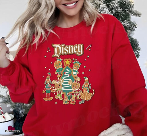 Disney Mickey And Friends Gingerbread Christmas Shirt