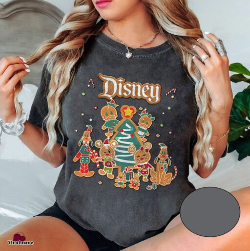 Disney Mickey And Friends Gingerbread Christmas Shirt