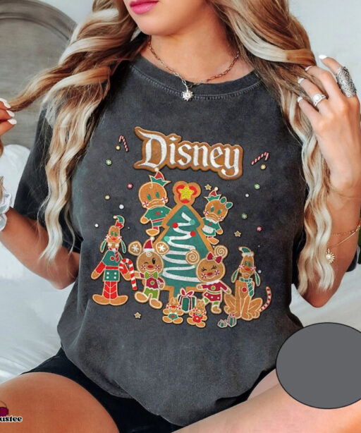 Disney Mickey And Friends Gingerbread Christmas Shirt