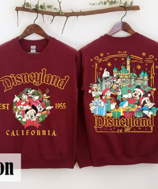 Disneyland Mickey and Friends Christmas Sweatshirt