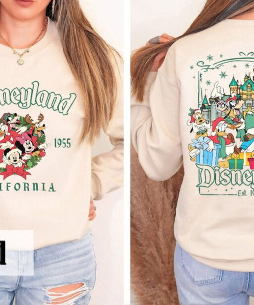 Disneyland Mickey and Friends Christmas Sweatshirt