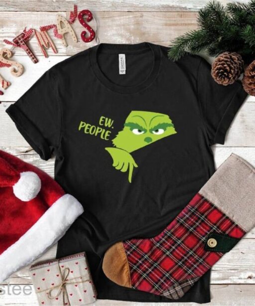 Ew People Grinch Smiling Face Shirt