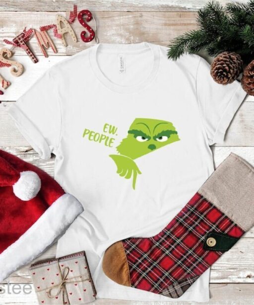 Ew People Grinch Smiling Face Shirt