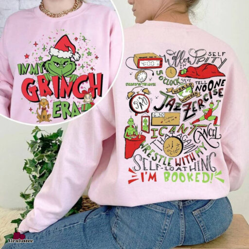 Grinch My Day Im Booked Christmas Sweatshirt