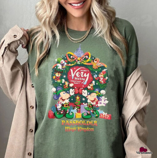 Retro Disney Mickey Minnie Christmas Shirt