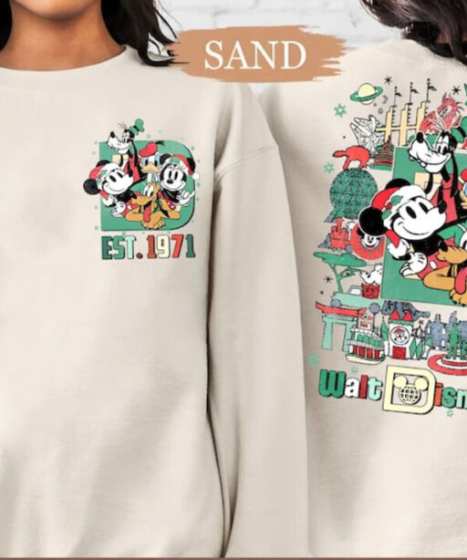 Retro Walt Disney World Mickey Christmas Shirt