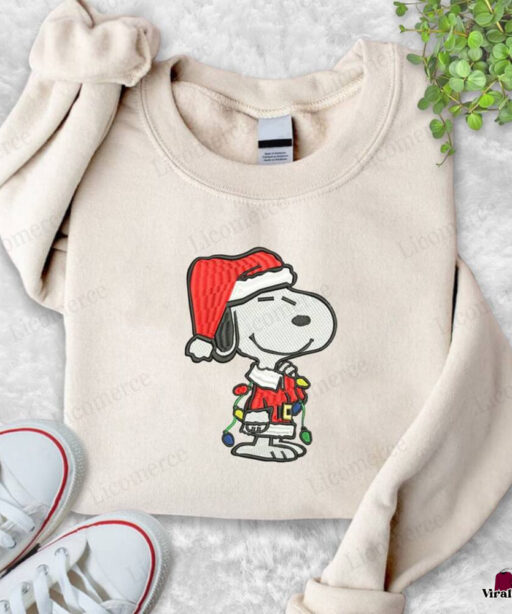 Snoopy Embroidered Sweatshirt