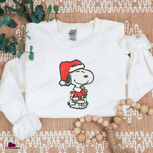 Snoopy Embroidered Sweatshirt