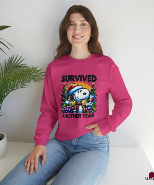 Snoopy Survives Another Year Unisex Heavy Blend Sweatshirt