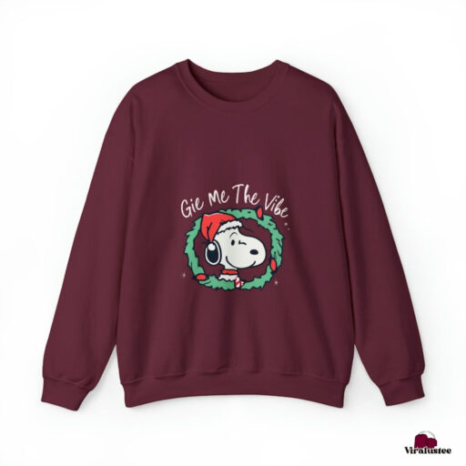 Snoopy Xmas Embroidered Sweatshirt