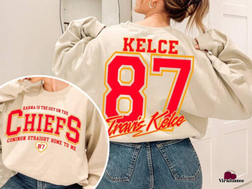 Taylor Swift Travis Kelce Karma is a Guy on the Chiefs Sweathirt