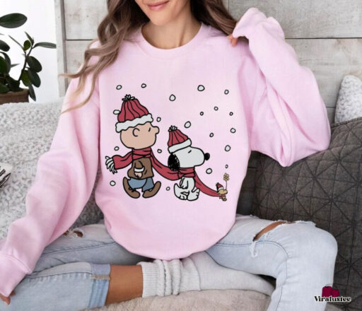 The Peanuts Snoopy Charlie Woodstock Christmas Sweatshirt