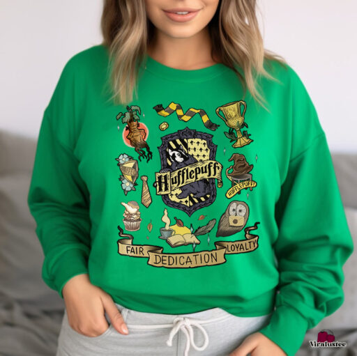 VIntage Harry Potter Hufflepuff Hogwarts Sweatshirt, Harry Potter Sweatshirt for Potterheads