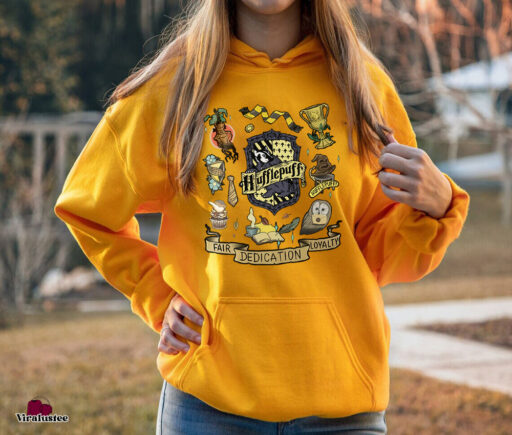 VIntage Harry Potter Hufflepuff Hogwarts Sweatshirt, Harry Potter Sweatshirt for Potterheads