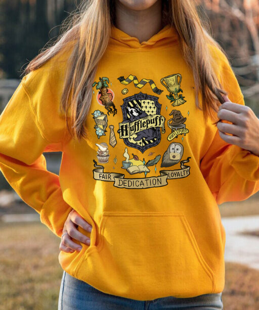 VIntage Harry Potter Hufflepuff Hogwarts Sweatshirt, Harry Potter Sweatshirt for Potterheads