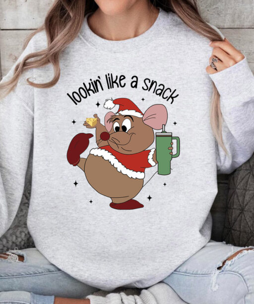 Vintage Gus Gus Sweatshirt, Looking Like A Snack Sweatshirt, Disney Christmas Sweatshirt