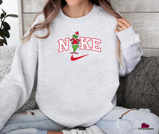 Vintage Nike Grinch Christmas Sweatshirt, Perfect Christmas Gift For Your Family