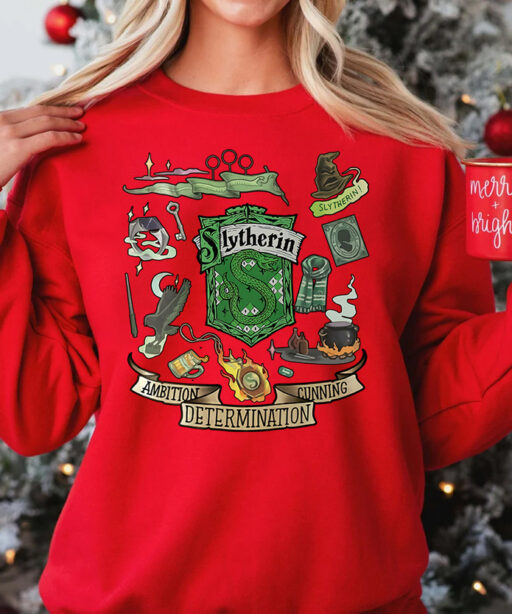 Vintage Slytherin Harry Potter Crewneck Sweatshirt, Hogwarts Sweatshirt