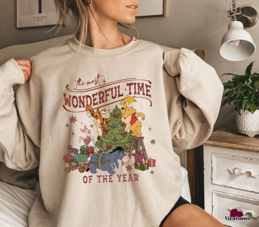 Winnie The Pooh Christmas Tree Sweatshirt