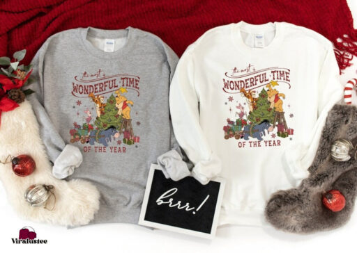 Winnie The Pooh Christmas Tree Sweatshirt