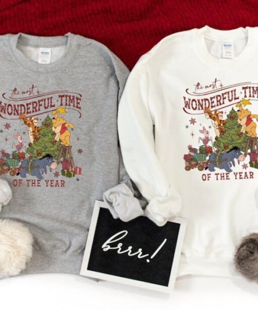 Winnie The Pooh Christmas Tree Sweatshirt