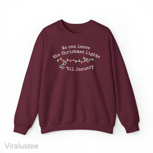 Taylor Swift We can leave the Christmas lights up 'til January, Retro Lover Shirt