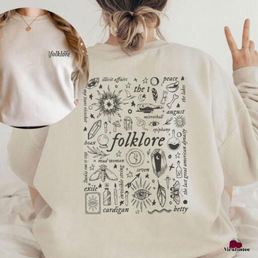 Cheap Taylor Swift Folklore Taylor's Version Sweatshirts, Folklore Shirt, Taylor Swift Shirt