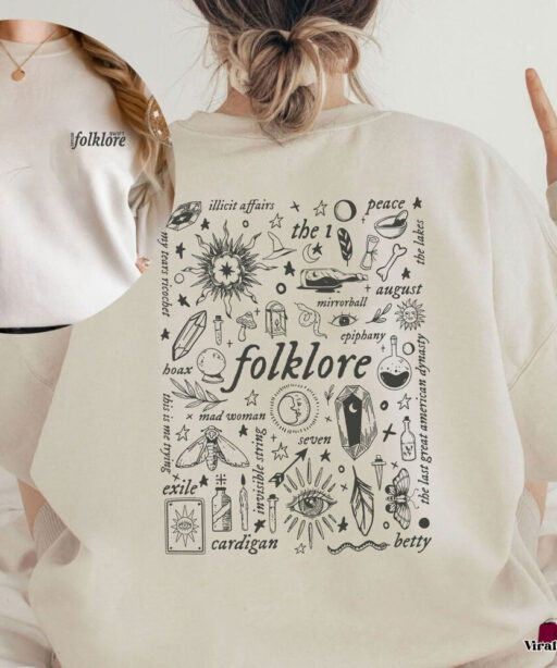 Cheap Taylor Swift Folklore Taylor's Version Sweatshirts, Folklore Shirt, Taylor Swift Shirt