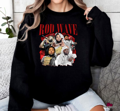 Retro 90s Rod Wave Sweatshirt , 90s Rap Music Shirt