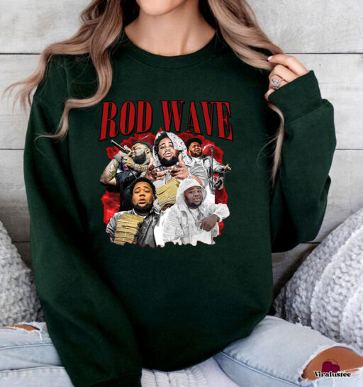 Retro 90s Rod Wave Sweatshirt , 90s Rap Music Shirt