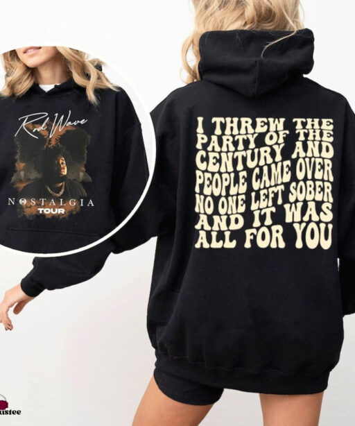 Retro Rod Wave Lyrics 2 side Sweatshirt, Rod Wave Nostalgia Tour Sweatshirt, Rod Tracklist Sweatshirt, Nostalgia 2023 Merch, Rod Wave Fans