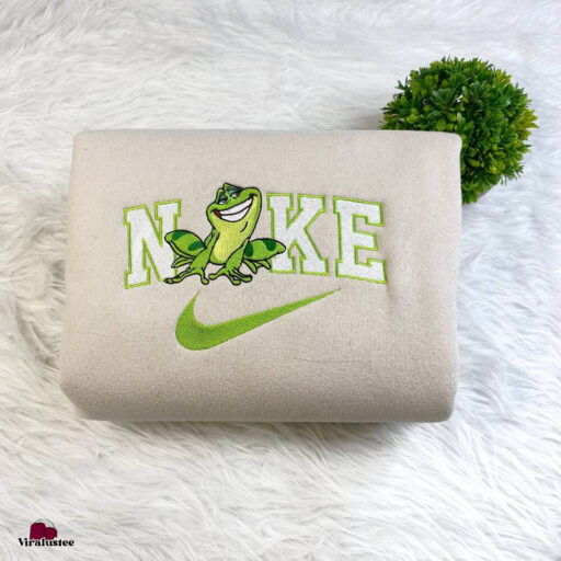 The Princess and the Frog Disney Nike Embroidered Sweatshirts, Nike Embroidery Matching Couple Shirt, Valentines Gifts For Your Boyfriend