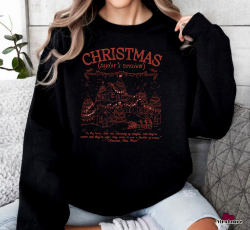 Vintage Christmas Tree Farm Taylors Version Sweatshirt, Merry Swiftmas Sweatshirt