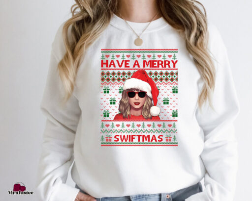 Vintage Have A Merry Swiftmas Sweatshirt, Merry Swiftmas Crewneck Sweatshirt