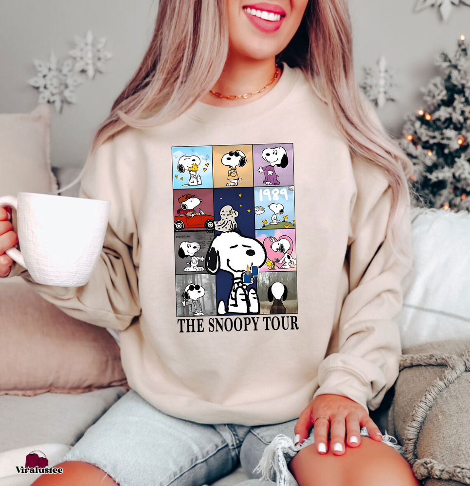 Vintage Taylor Swift Eras Tour Album Snoopy Tour Sweatshirt, Eras 